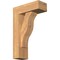 Ekena Millwork Funston Block Smooth Bracket w/ Offset Brace, Western Red Cedar, 5 1/2"W x 14"D x 22"H BKT0604X14X22FST05SWR - alternate 1